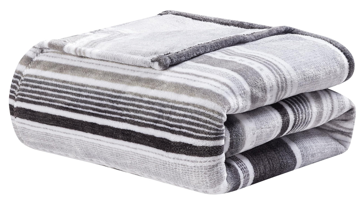 Faith, Hope, Love Home Decor Cole Queen-King Size Plush Blanket - Soft And Cozy Grey Blanket