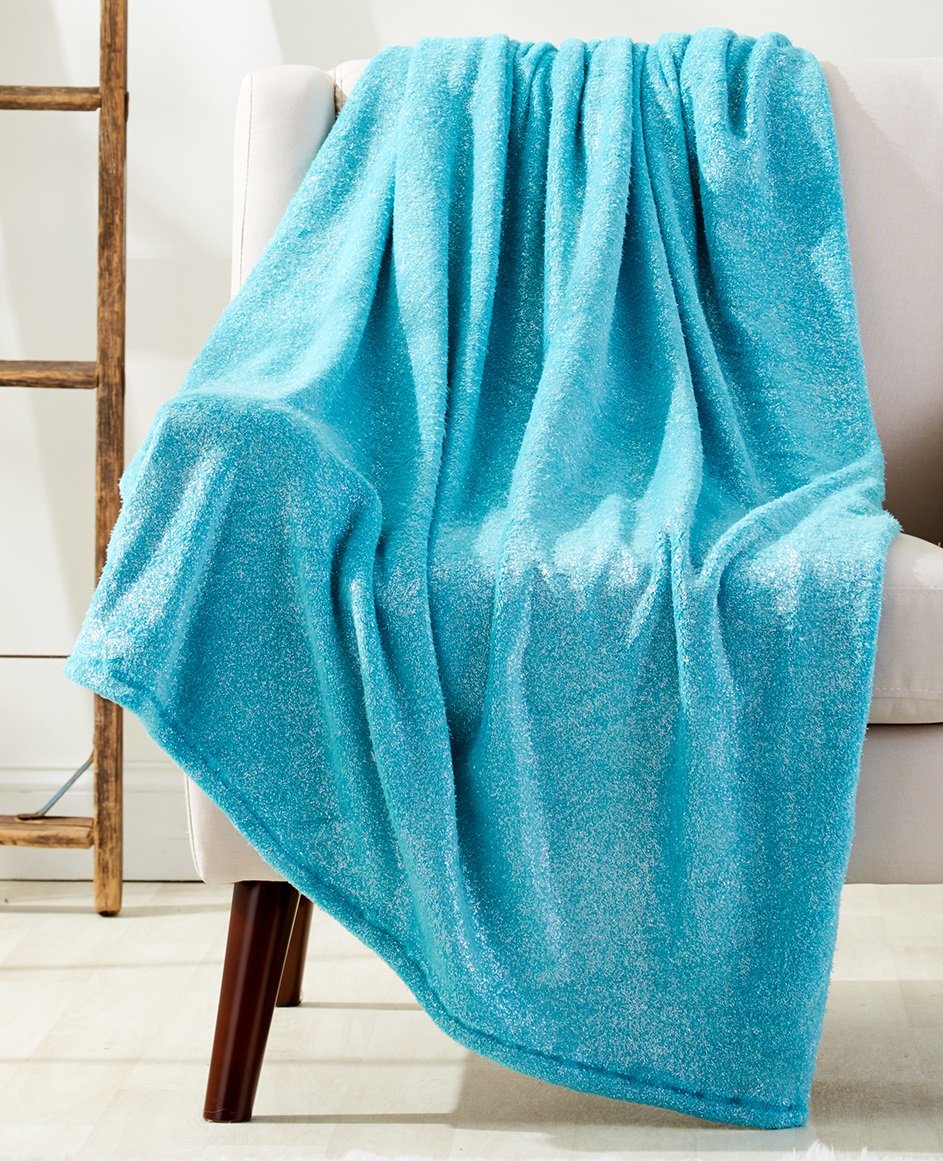 Faith, Hope, Love Home Decor Velvet Touch Metallic Sparkle Microplush Throw Blanket