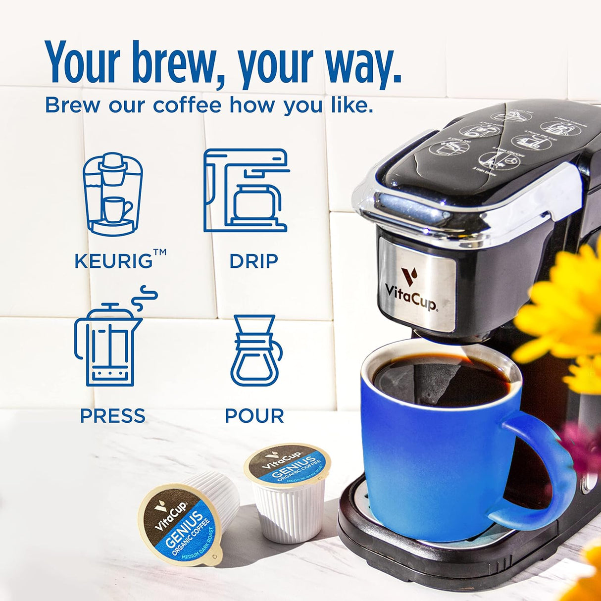 Slim Organic Coffee Pods with Diet Support Bold Flavor