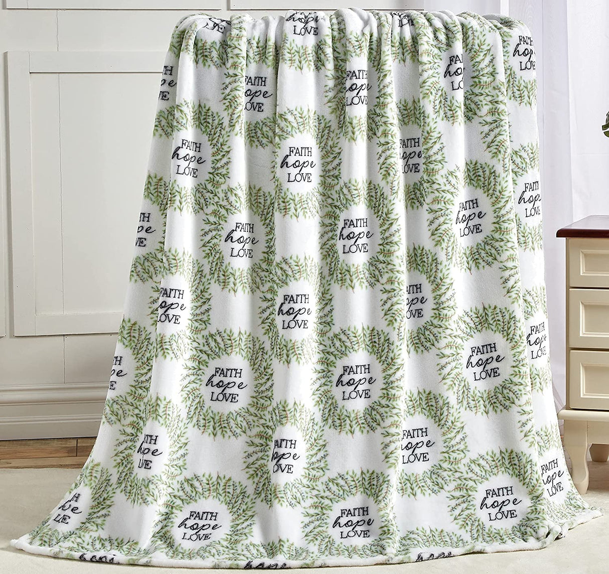 NobleHouse Velvet Touch Holiday Throw Fleece Blanket (50" x 60")