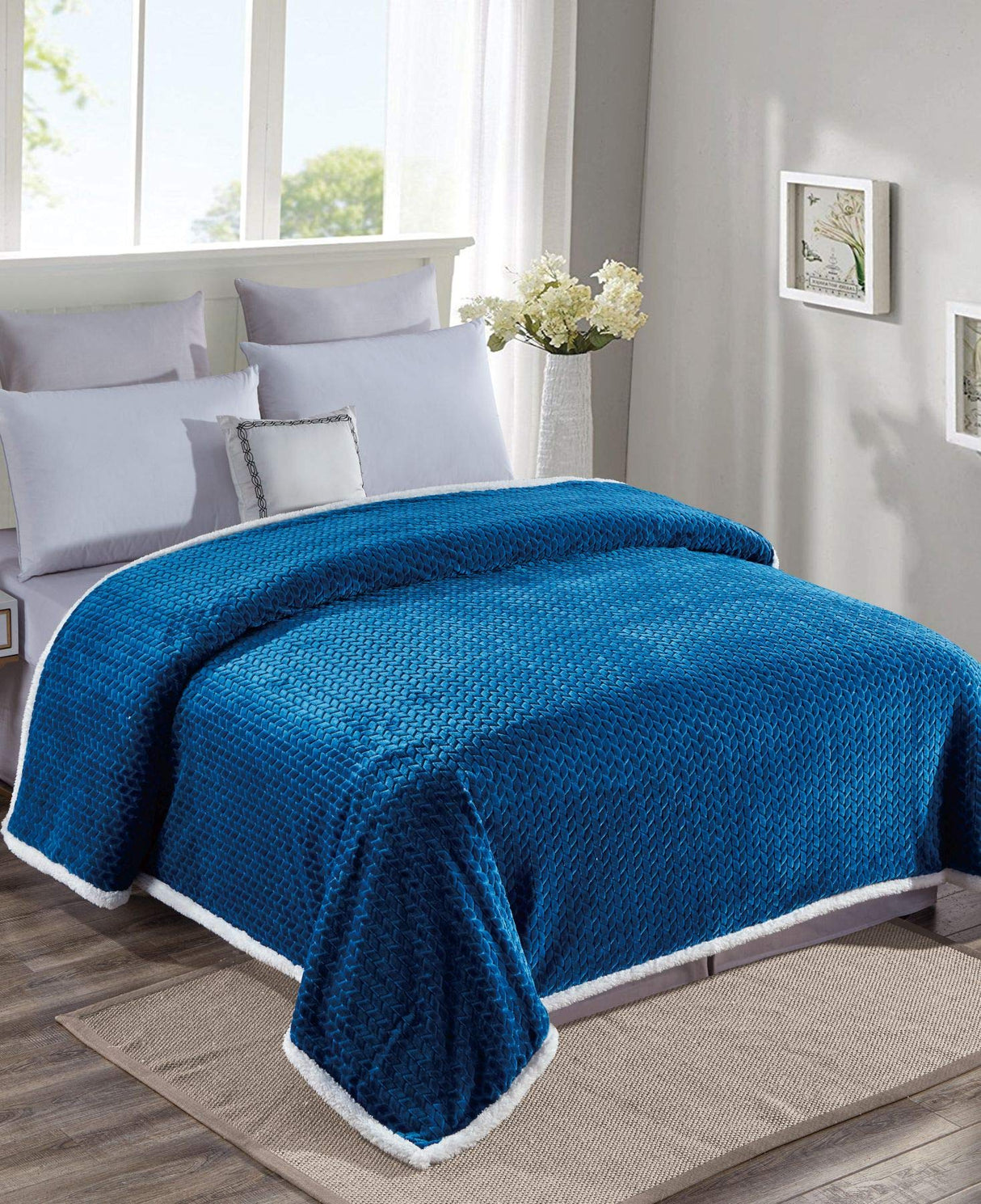 Faith, Hope, Love Home Décor Home Essentials Braided Sherpa Blanket