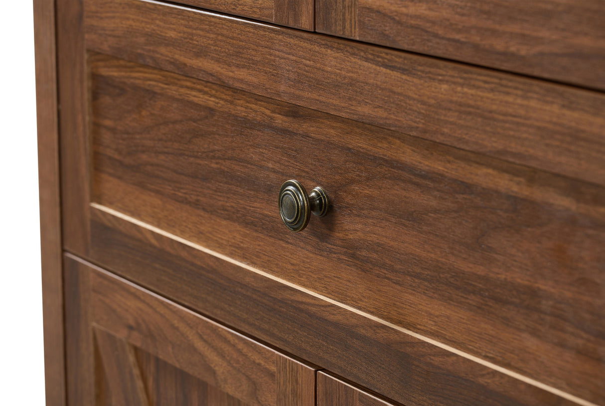 Dome Cabinet,Walnut,made of high-quality materials and antique craftsmanshipwith large storage space
