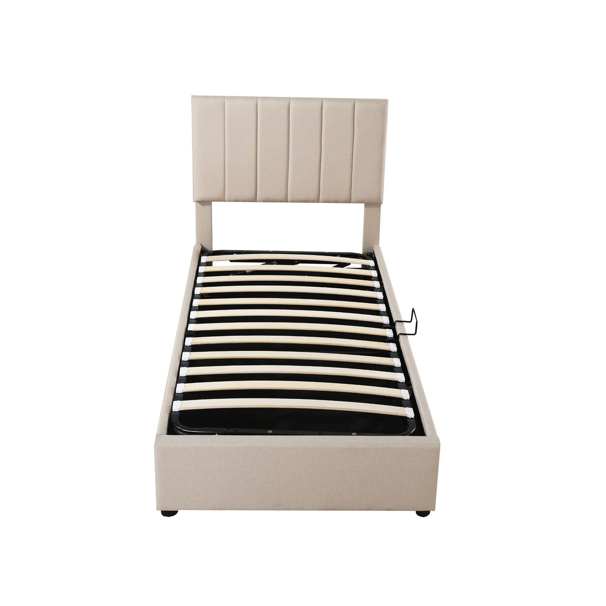 Upholstered Platform Bed With A Hydraulic Storage System