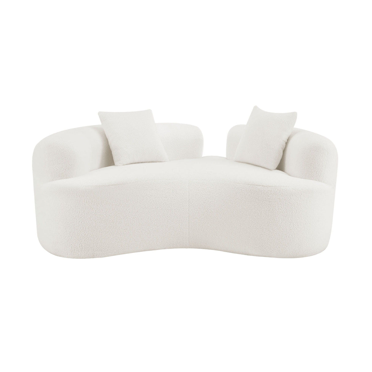 Modern Curved Loveseat
