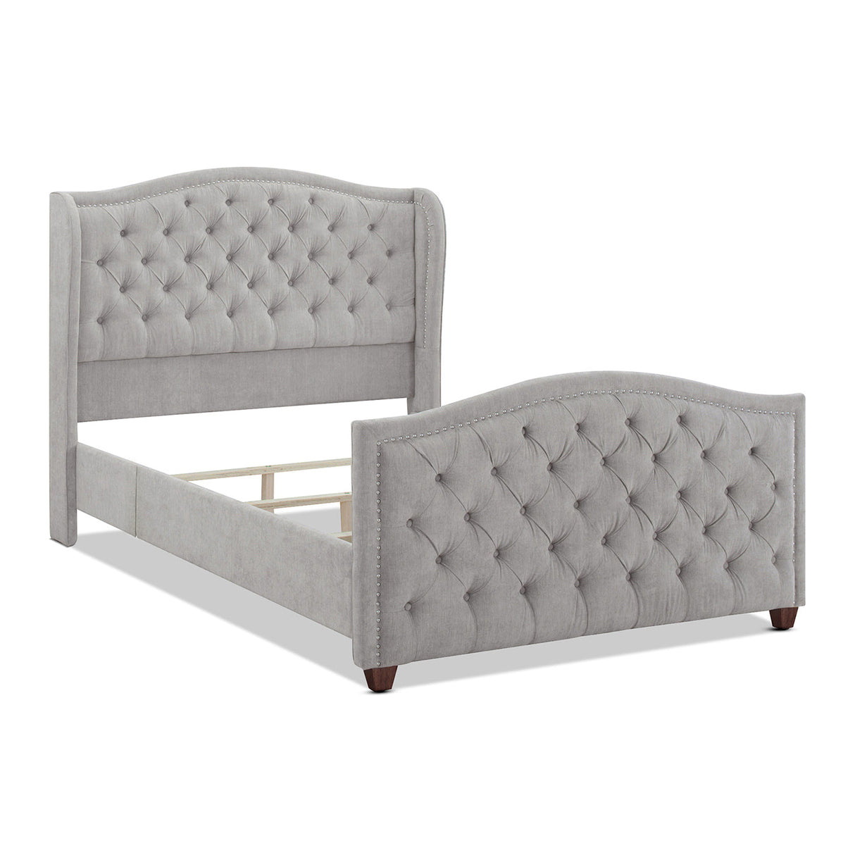 The Eldhavn™ Nailhead Upholstered Bedframe King
