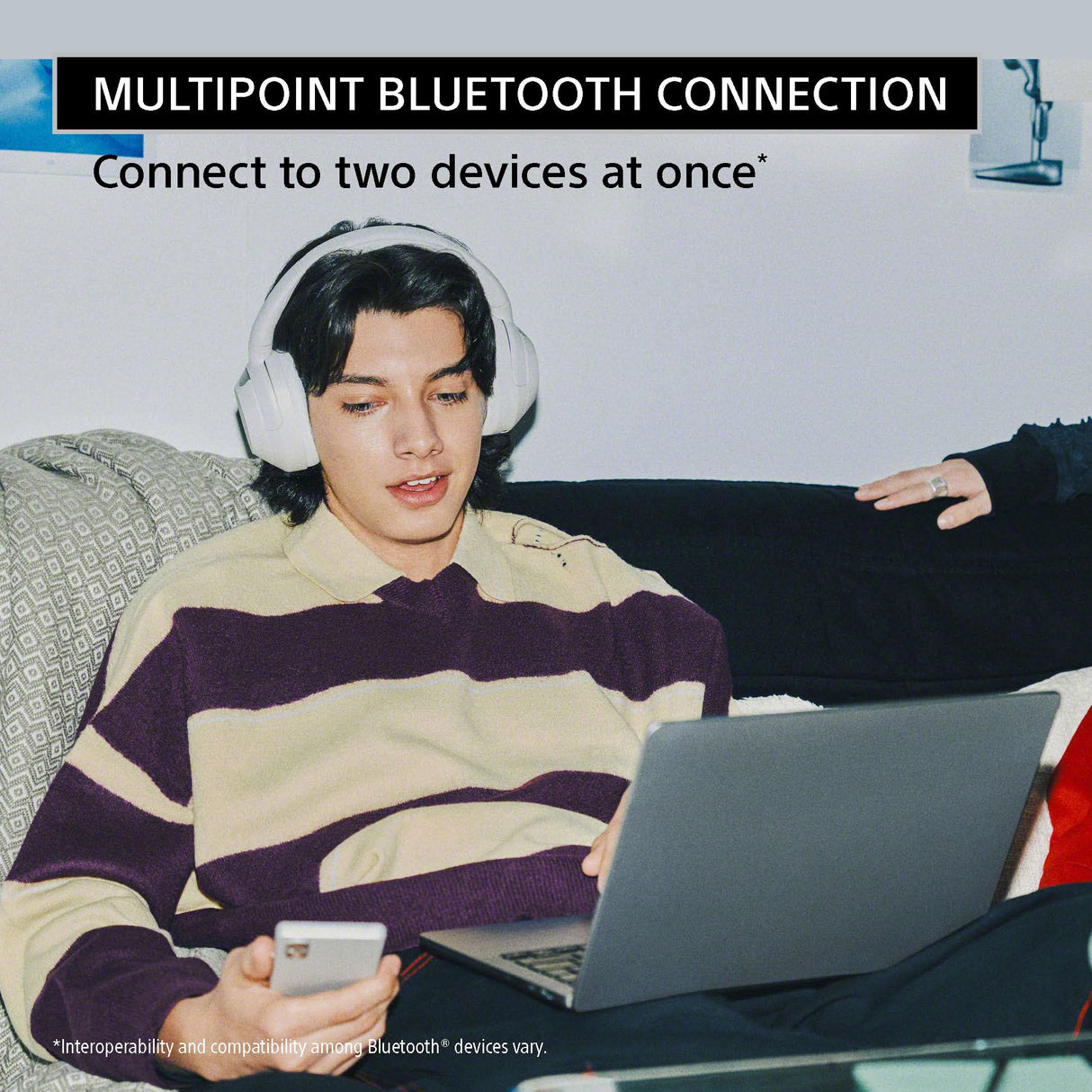 Certified Refurbished - SONY WHULT900N/W Headphones