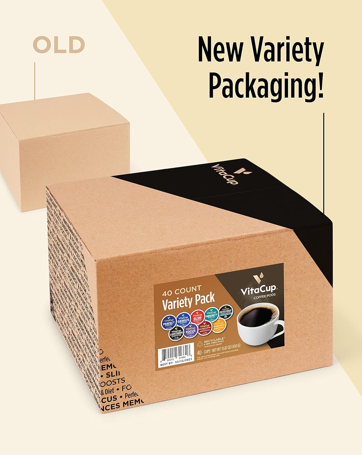 Slim Organic Coffee Pods with Diet Support Bold Flavor