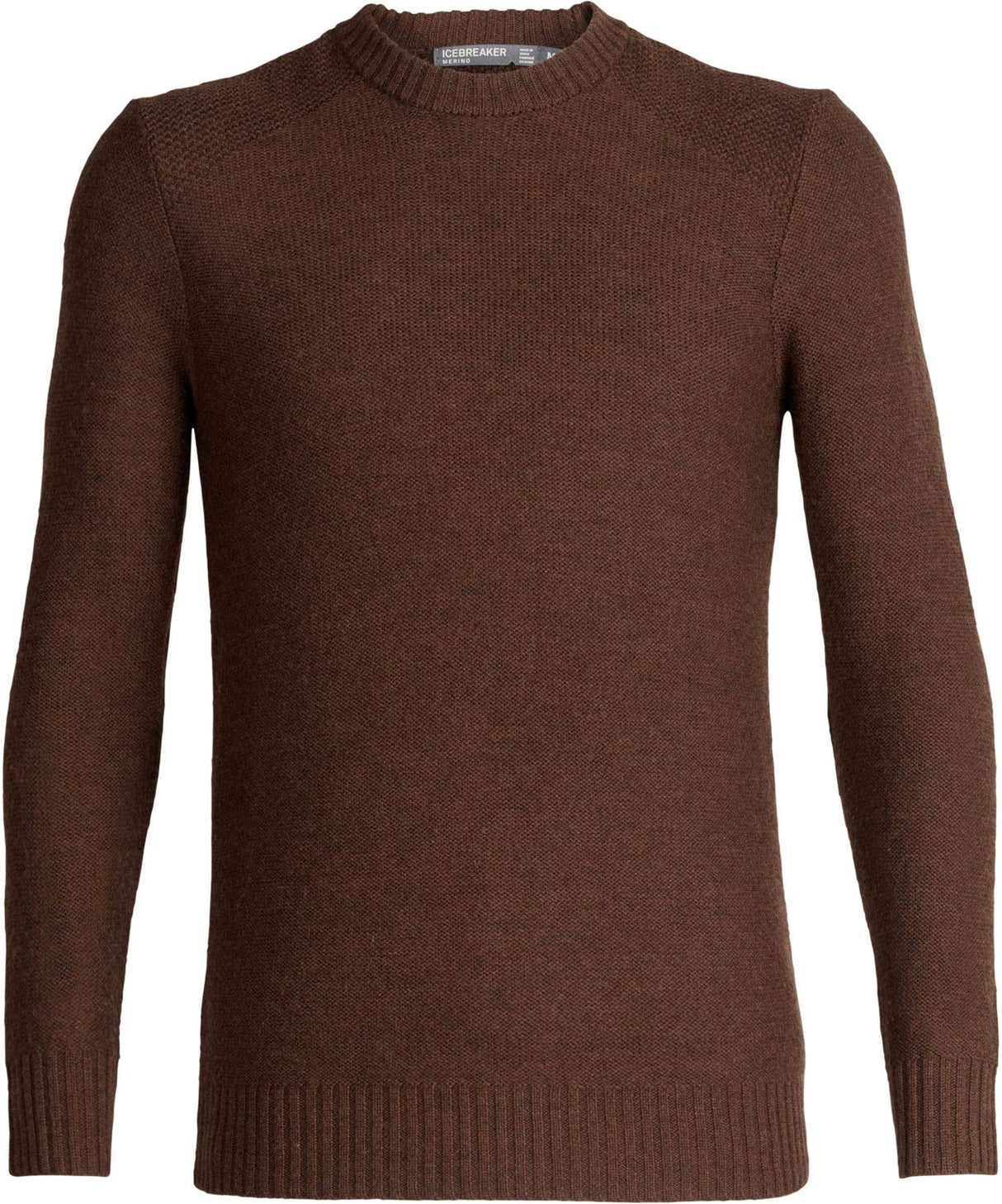 ICEBREAKER Men's Waypoint Crew Sweater - Bronze Heather