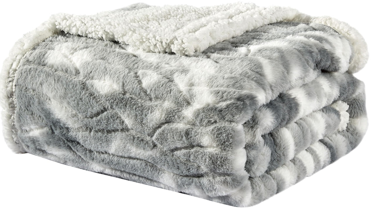 Faith, Hope, Love Home Decor King Size Alaska Faux Fur Sherpa Blanket