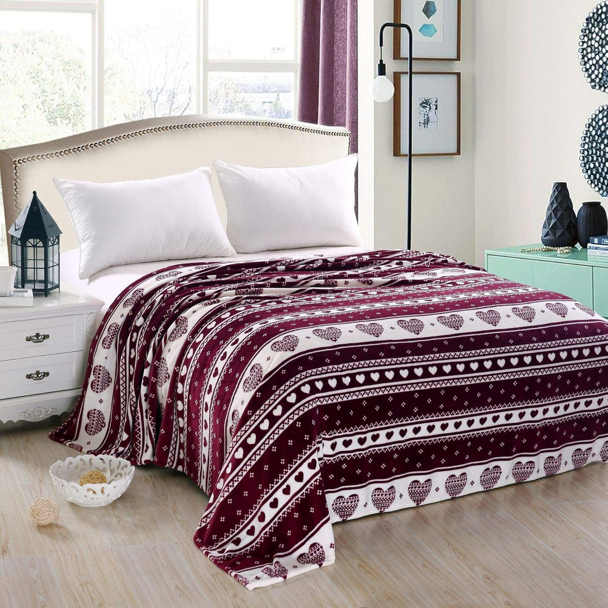 Faith, Hope, Love Home Decor Heartfelt Queen Microplush Blanket