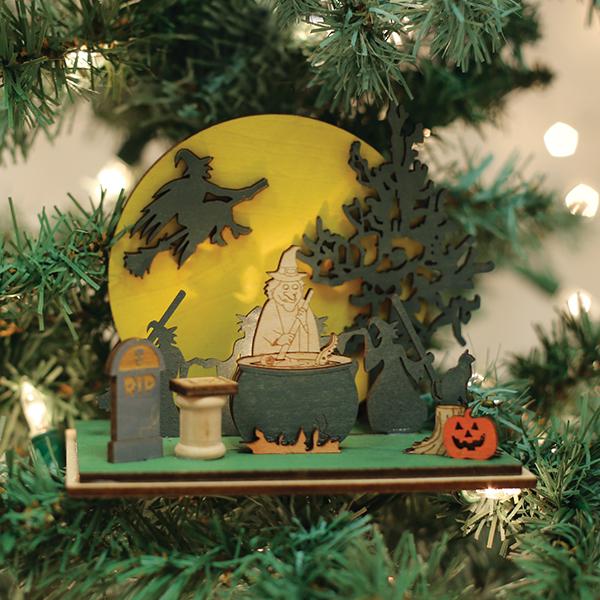 Witches Convention Lighted Cottage