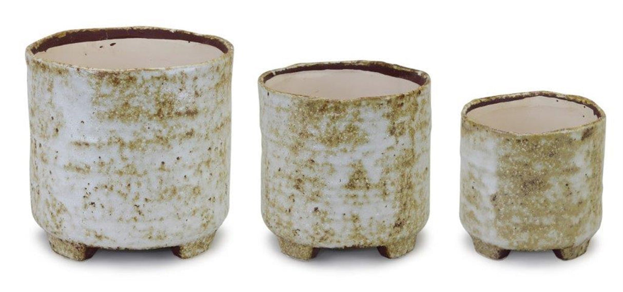 Rustic-Terra-Cotta-Footed-Planter-(Set-of-3)-Pots-&-Planters