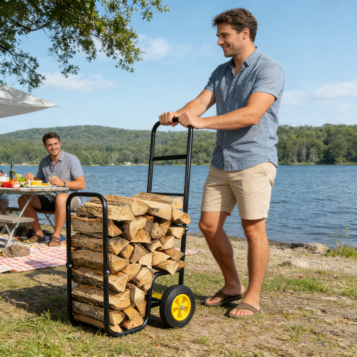 Firewood Log Cart Carrier
