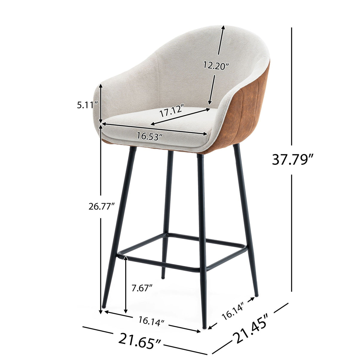 Modern Style Counter Height Bar Stools
