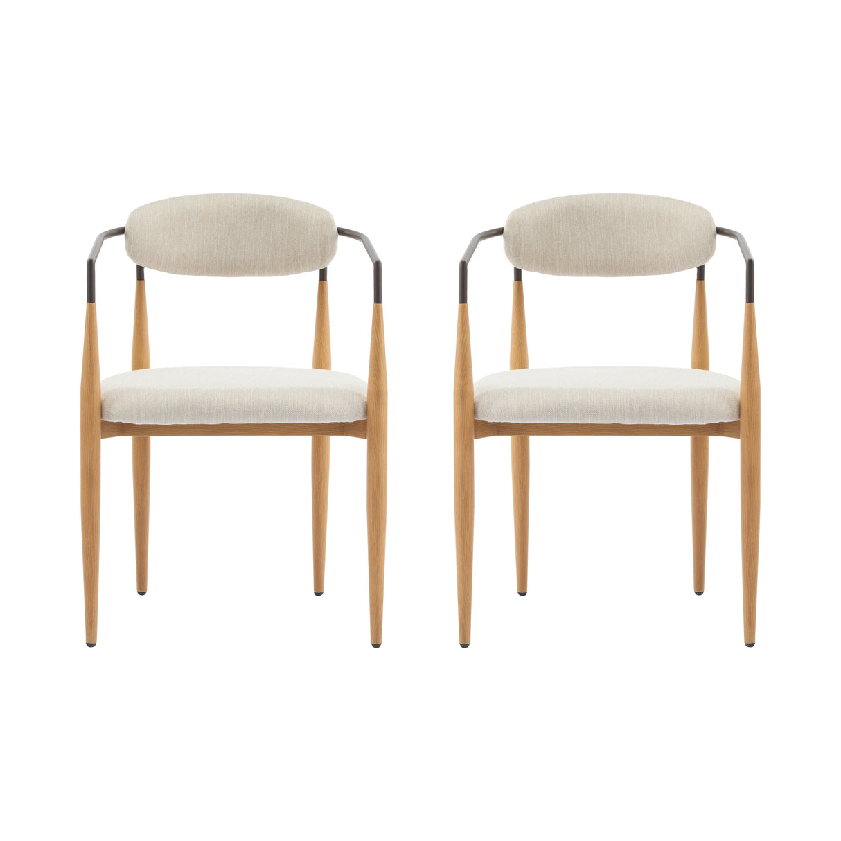 Fielding Mid-Century Modern Dining Chair, Set of 2