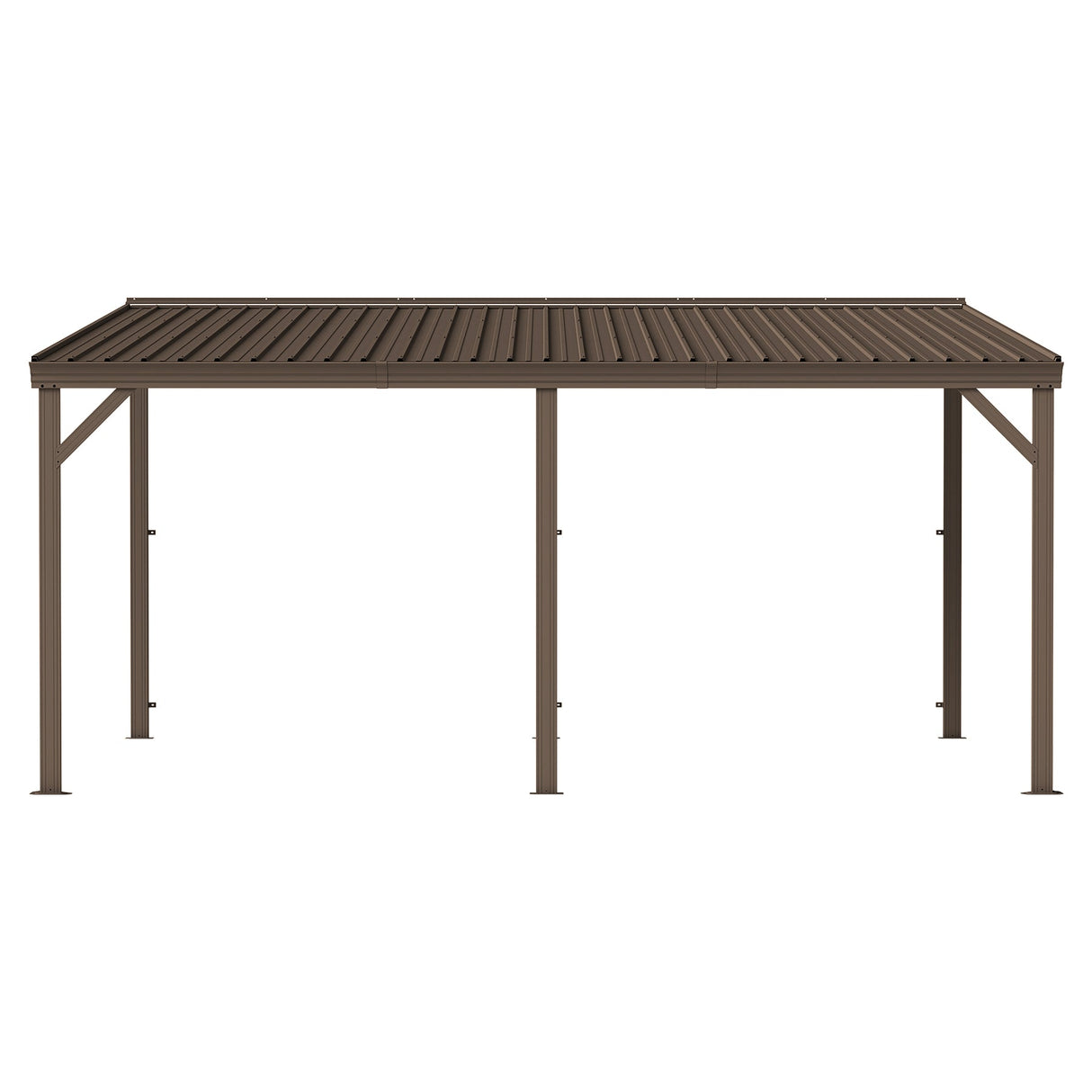 12'x16' Hardtop Lean-To Gazebo with Gutters