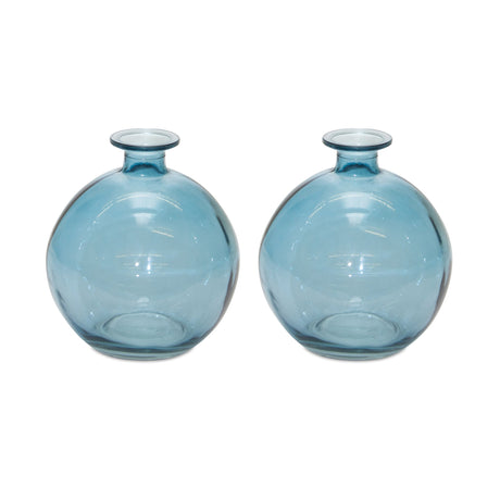 Glass-Bubble-Vase-(Set-of-2)-Vases