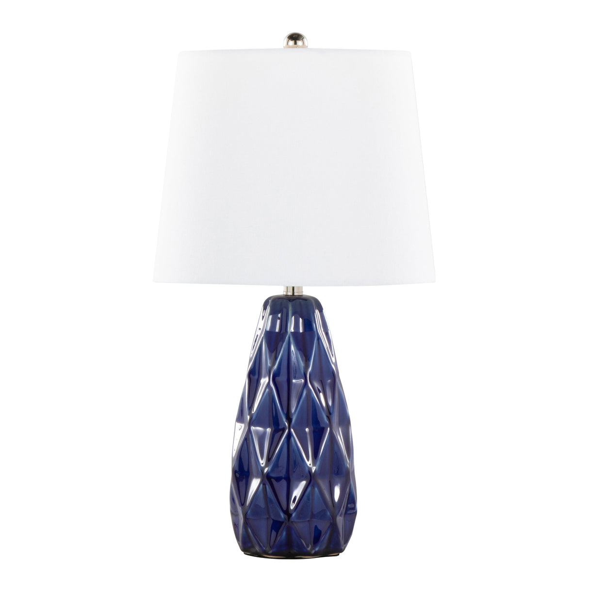 Hex 20' Contemporary Ceramic Accent Lamp Set of 2