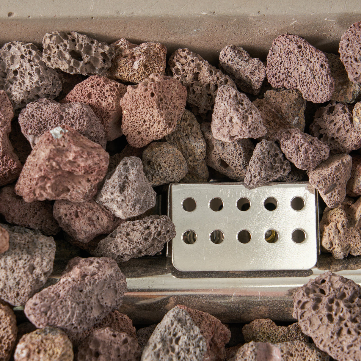 Modern 40' Outdoor 40,000 BTU Rectangular MgO Concrete Propane Fire Pit, Dark Grey