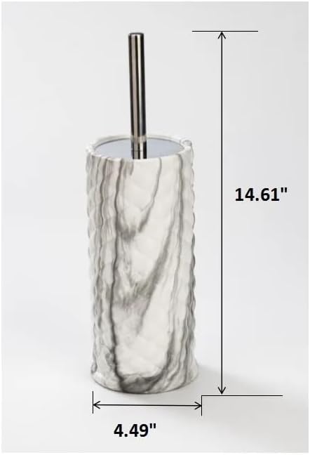 Chrome Marble Ceramic Toilet Brush