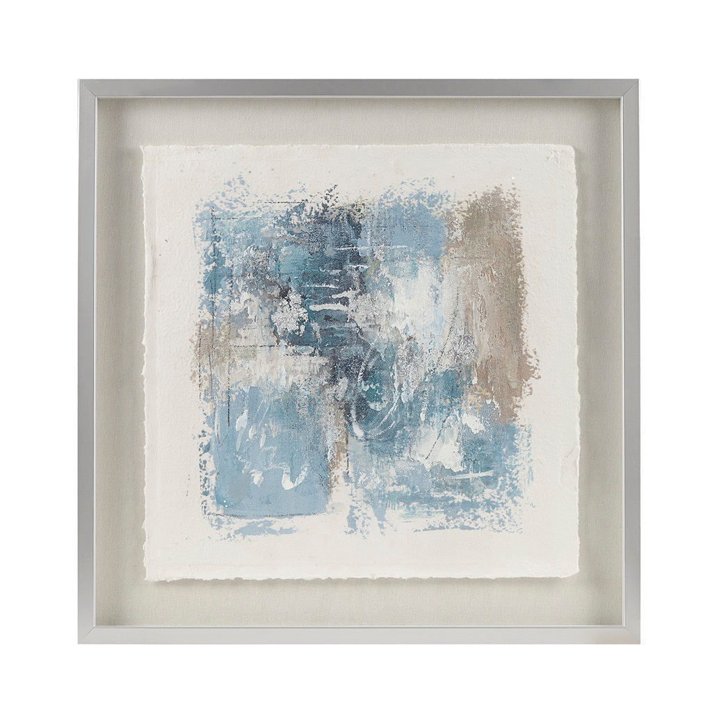 Ashlar Serenity™ — Hand-Painted Abstract Framed Glass Wall Art