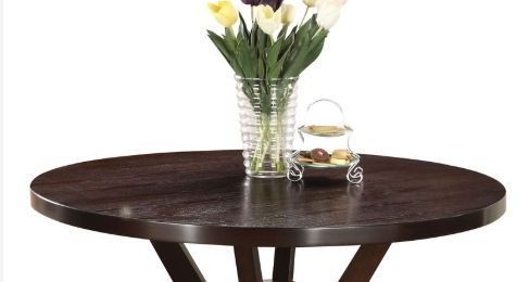 Drake 5 Pieces Dining Room Set - Espresso / Gray