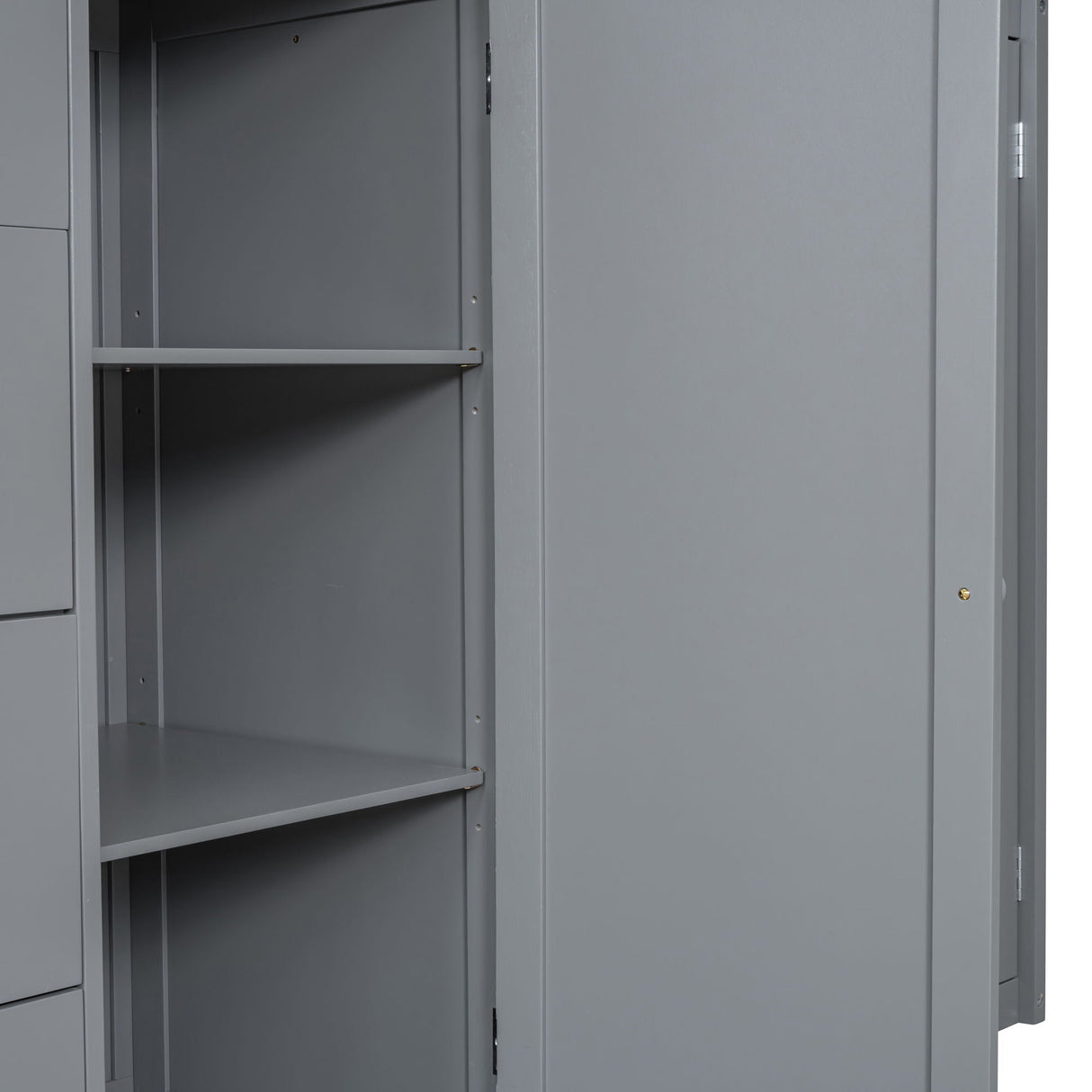 Loft Bed With Built In Wardrobes, Cabinets And Drawers