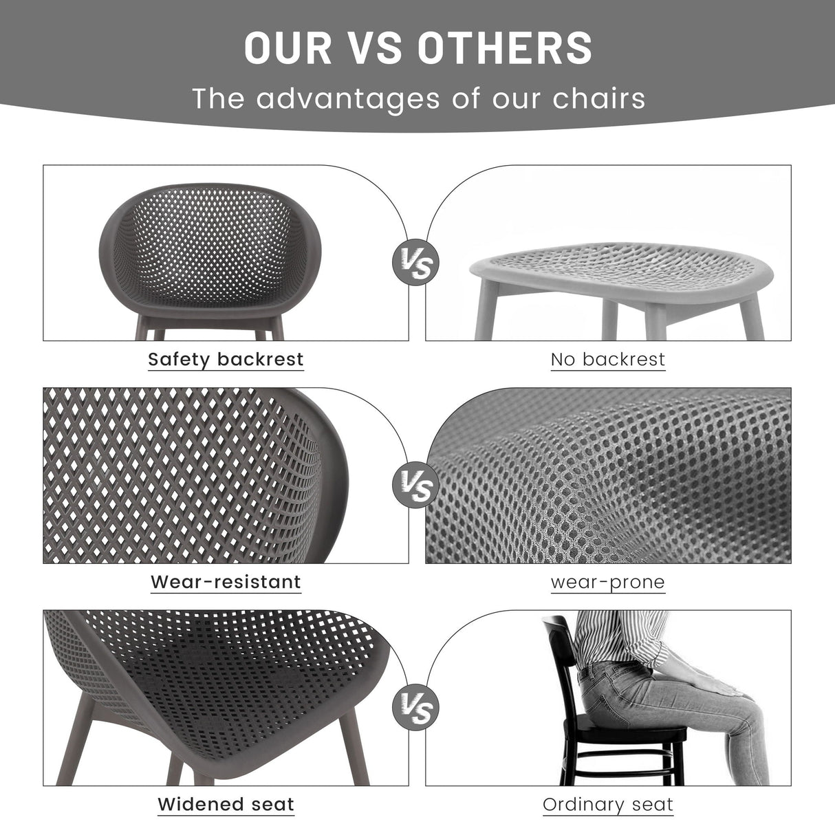 2 Pack Lounge Chair Set & Folding Square Table