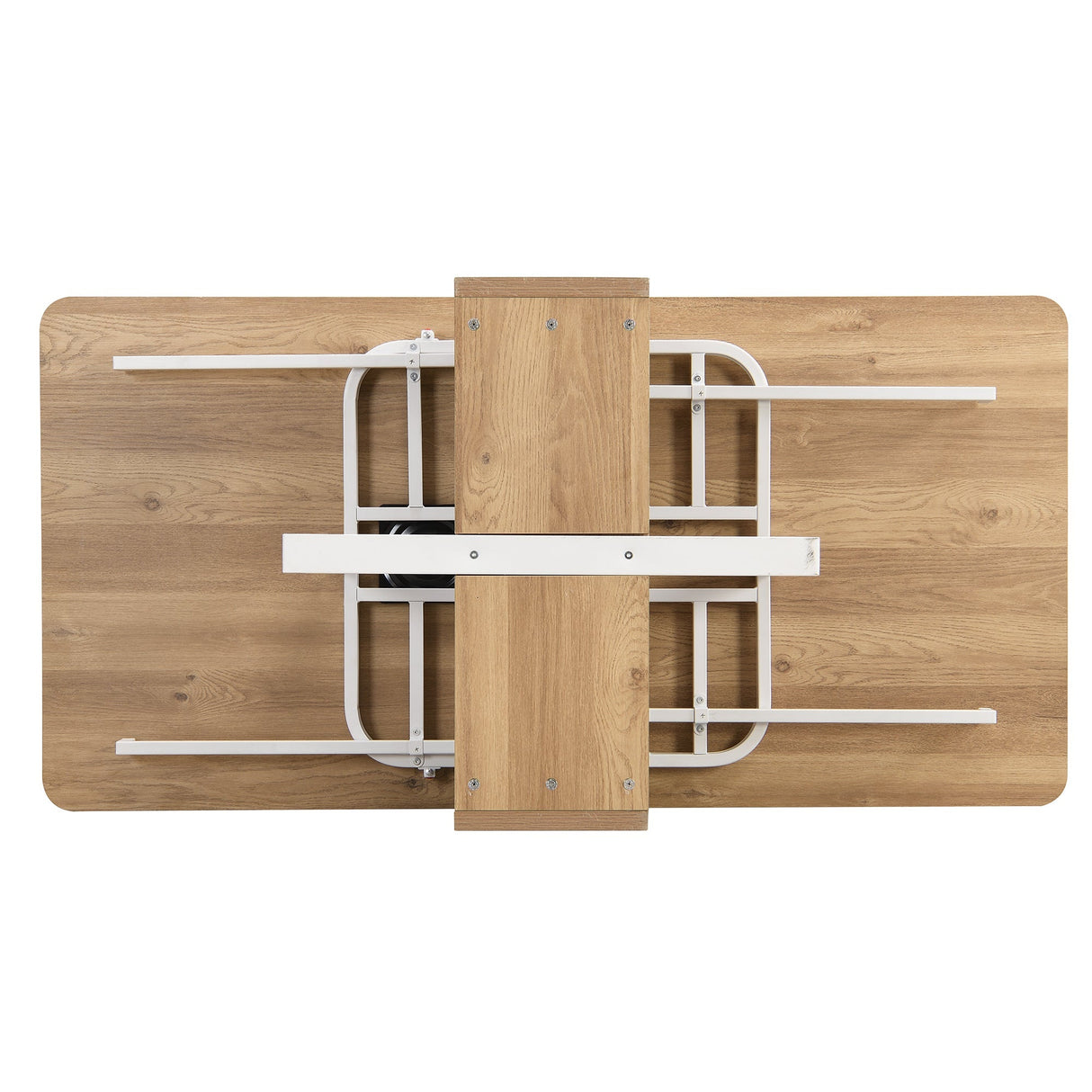 TOPMAX Modern Compact 63-inch 5-Piece Extendable Dining Table Set