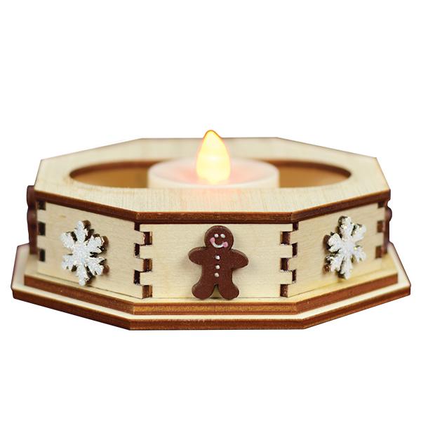 Ginger Cottage Tealight Display Snowflake Small
