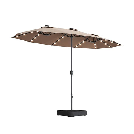 15x9ft-Large-Double-Sided-Rectangular-Outdoor-Patio-Market-Umbrella-Taupe-Umbrellas-&-Sunshades