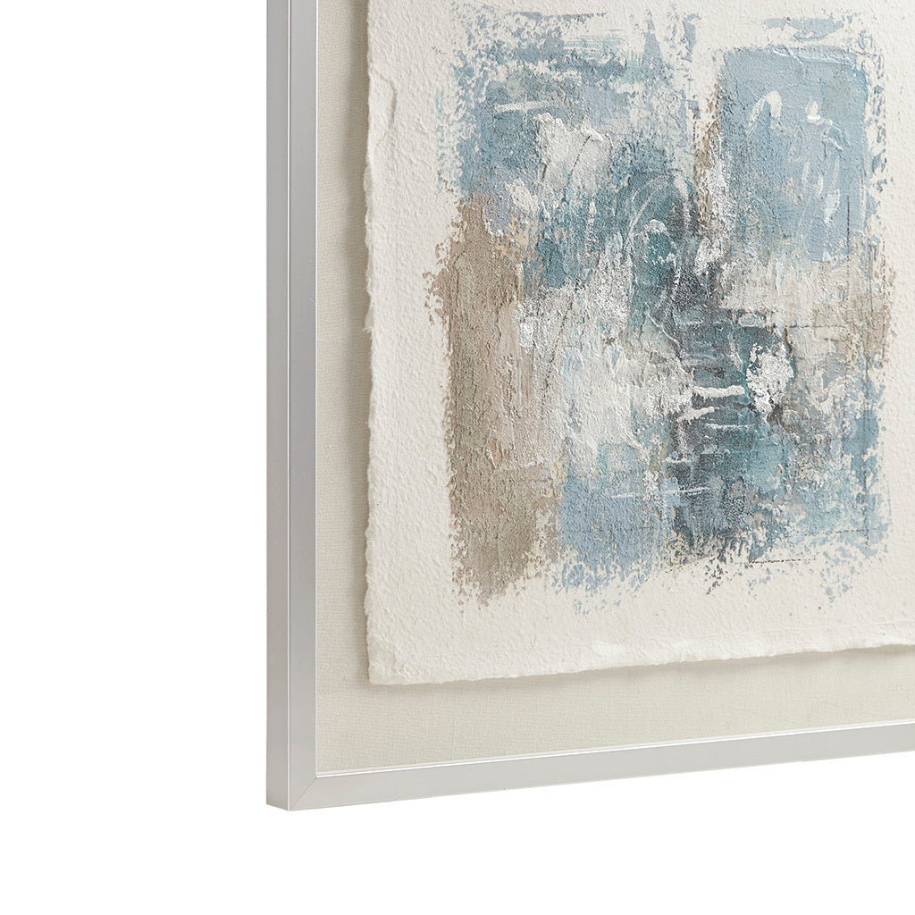 Ashlar Serenity™ — Hand-Painted Abstract Framed Glass Wall Art