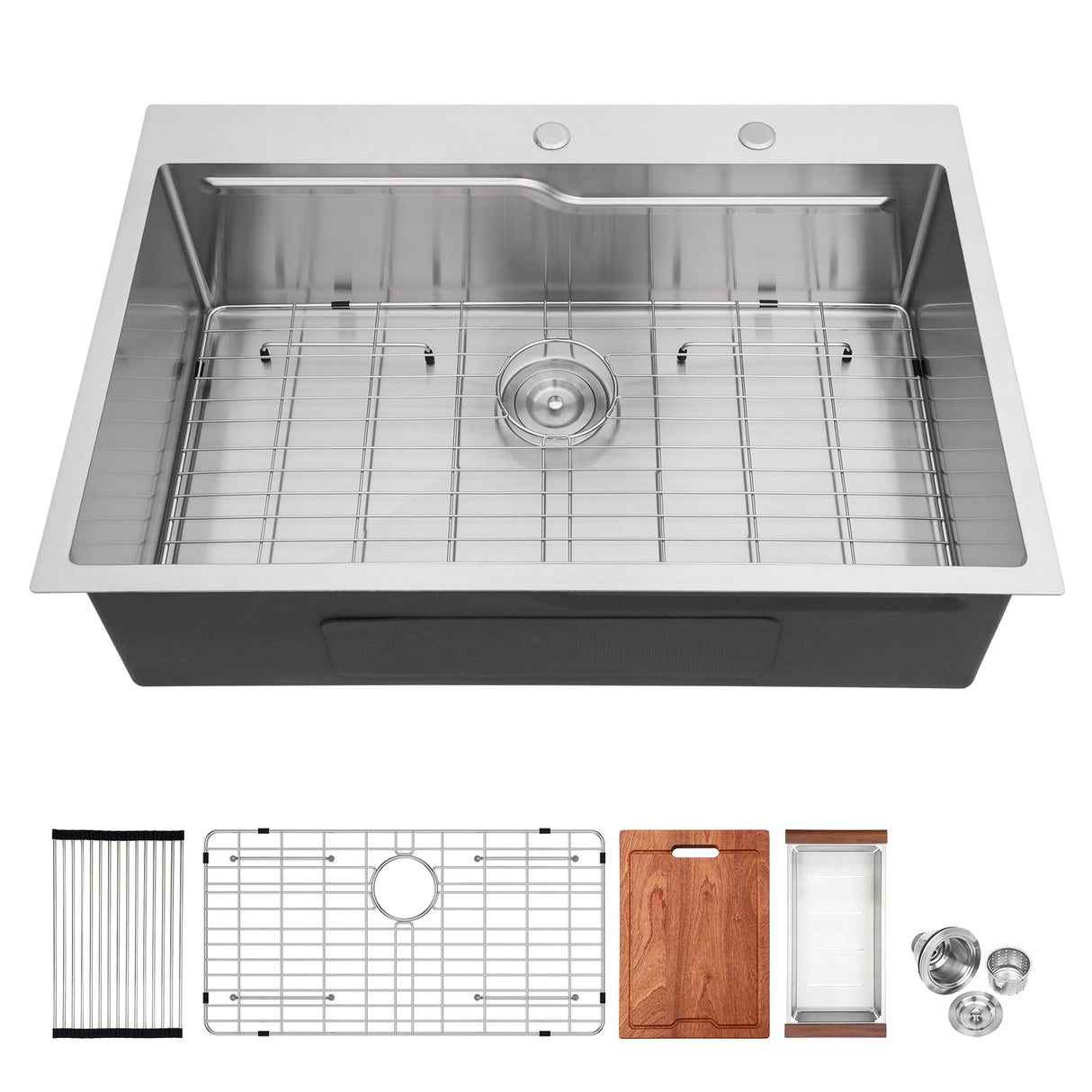 33" Drop In Kitchen Sink