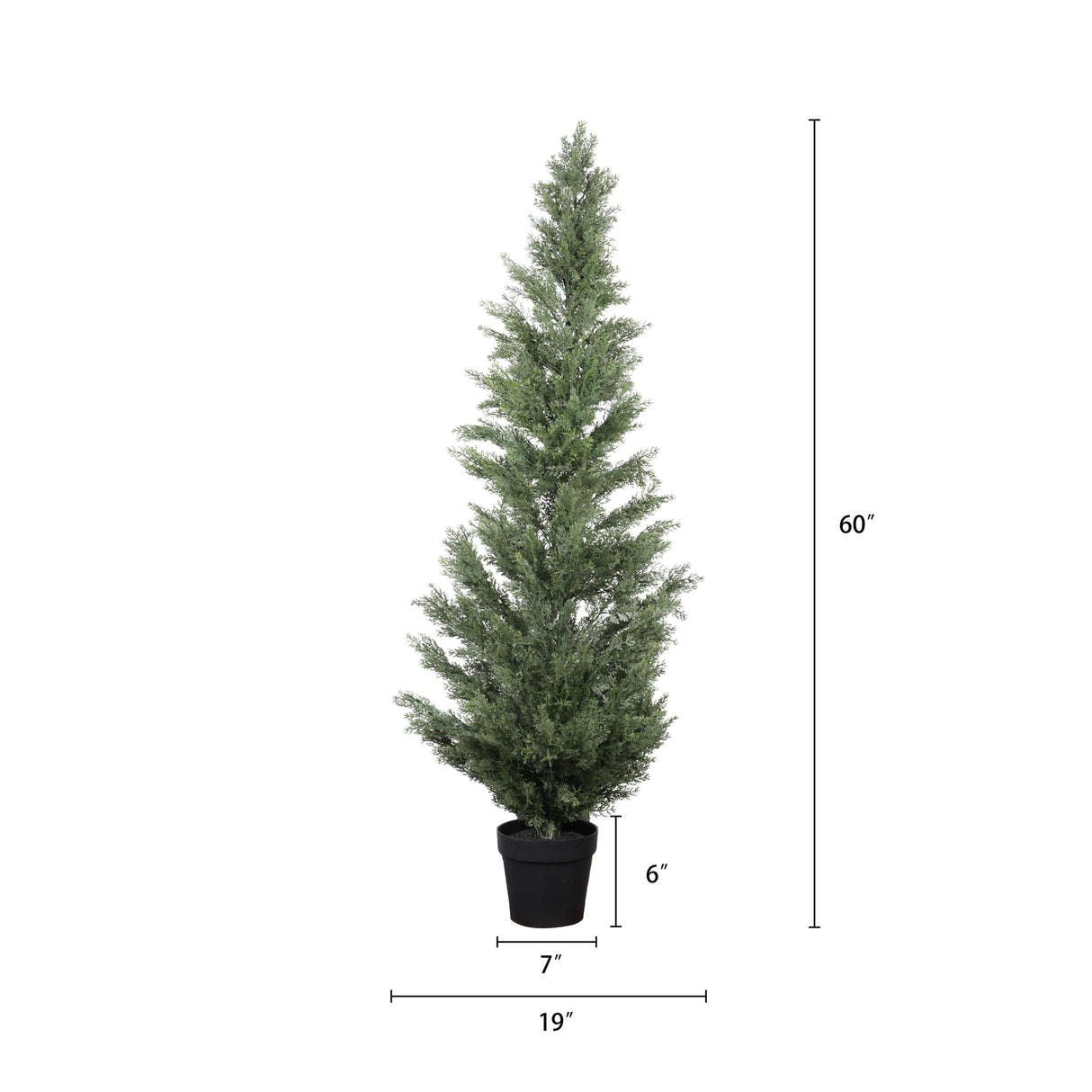 Realistic Artificial Cypress Tree, UV Resistant Indoor / Outdoor Topiary Plant