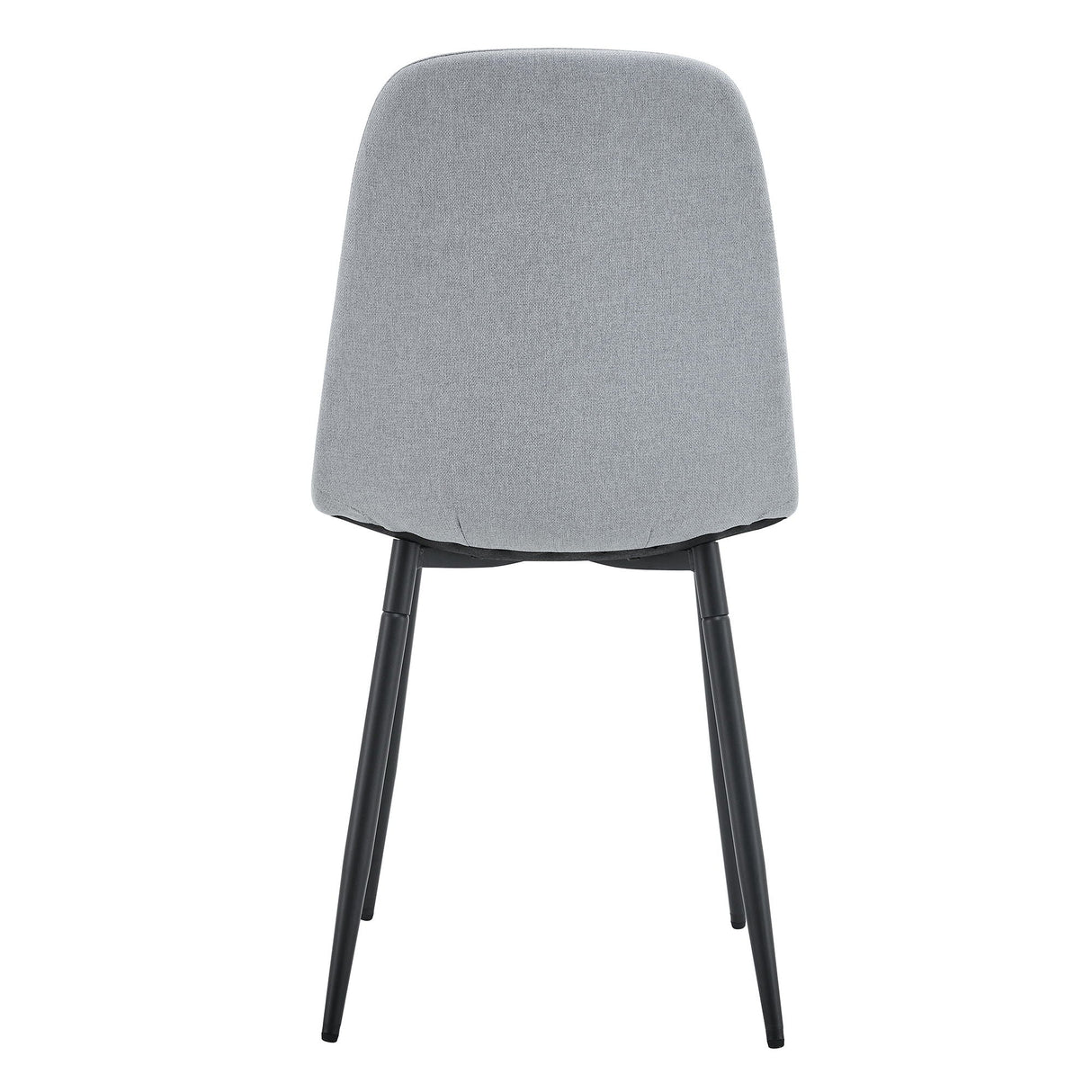 Modern Medieval Style Cushioned Side Chairs Set With Metal Legs For Kitchens