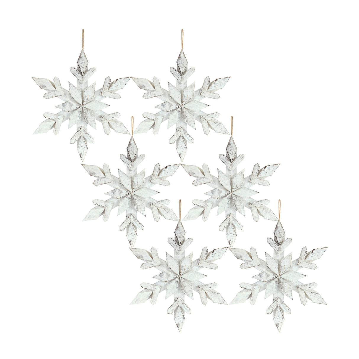White-Washed-Wooden-Snowflake-Ornament-(Set-of-6)-Christmas-Ornaments