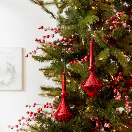Modern-Red-Finial-Drop-Ornament-(Set-of-6)-Christmas-Ornaments