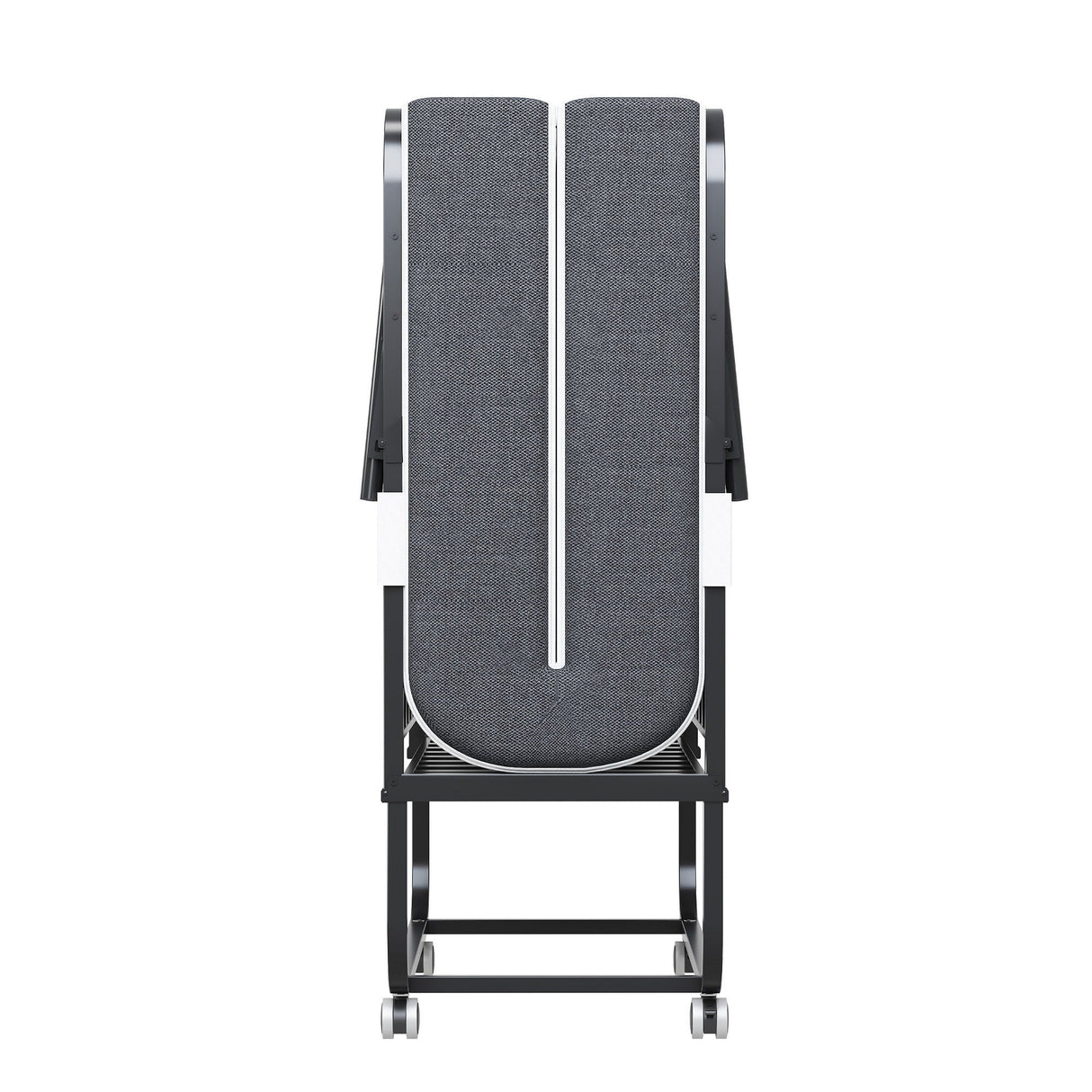 Twin Extra Long Folding Bed For Tall People, Heavy-Duty Rollaway Guest With Memory Foam Mattress - Black