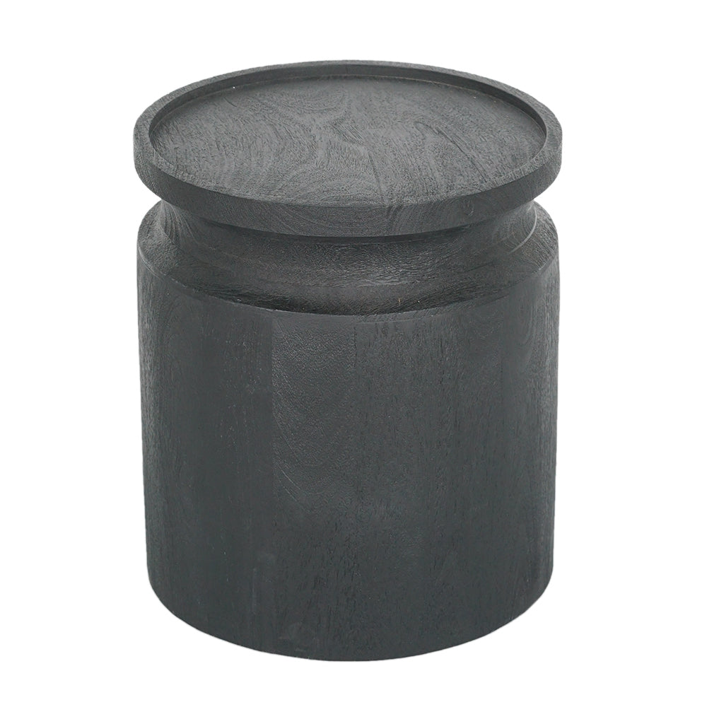 Black-Wooden-Cylinder-Side-Table-Side-Tables