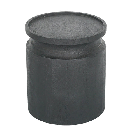 Black-Wooden-Cylinder-Side-Table-Side-Tables