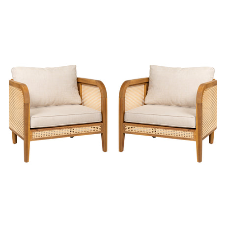 Kirkby-Outdoor-Rattan--Cushioned-Arm-Chair-(Set-of-2)-Outdoor-Chairs