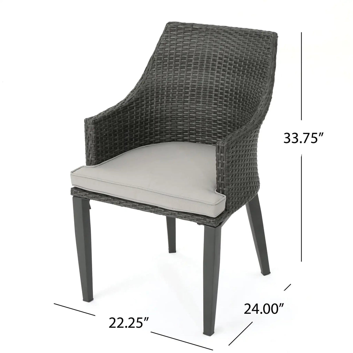 Hillhurst Outdoor Chair Set of 2 with Comfortable Weather Resistant Cushions