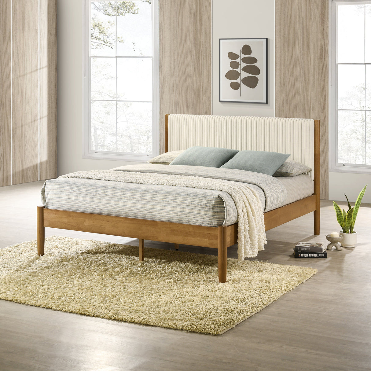Vichy 3-Piece Rubberwood Queen Bedroom Set
