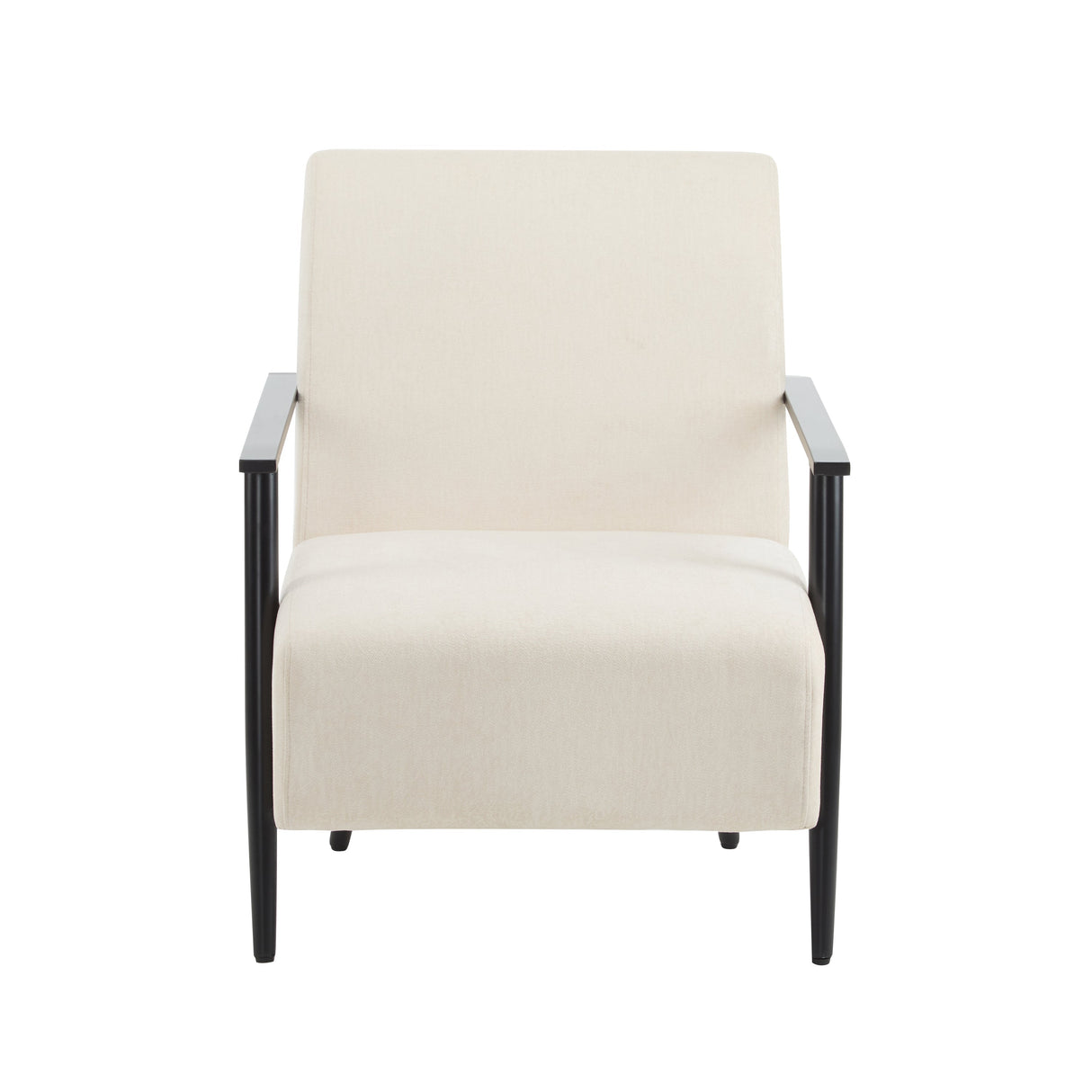 Modern Beige Lounge Chair Set with Polyester Upholstery and Metal Frame26.38' for Living RoomBedroomOffice