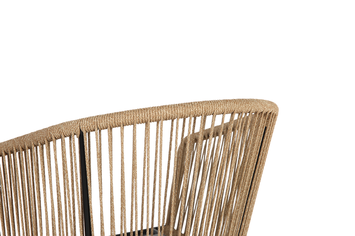 Outdoor Bar Stools Set of 4 with Armrests and Backrest