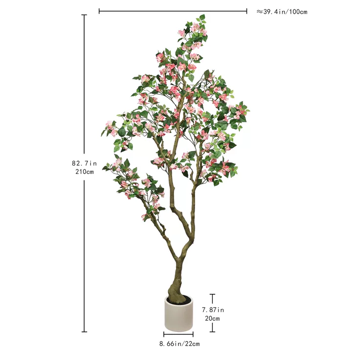 7FT Artificial Bougainvillea Tree with Realistic