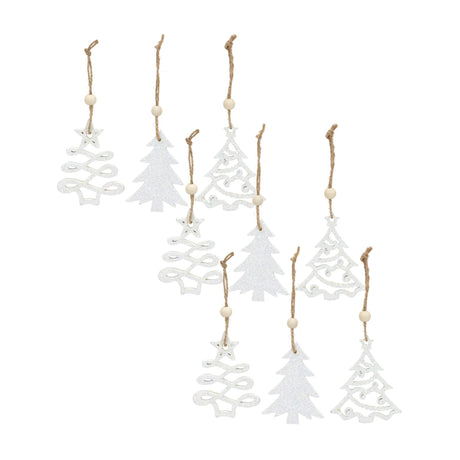 Wood-Tree-Tag-Ornament-with-Beaded-Hanger-(Set-of-9)-Christmas-Ornaments
