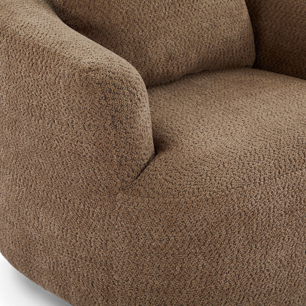 360° Swivel Barrel Sofa Chair With Throw Pillow, Upholstered Accent Chair