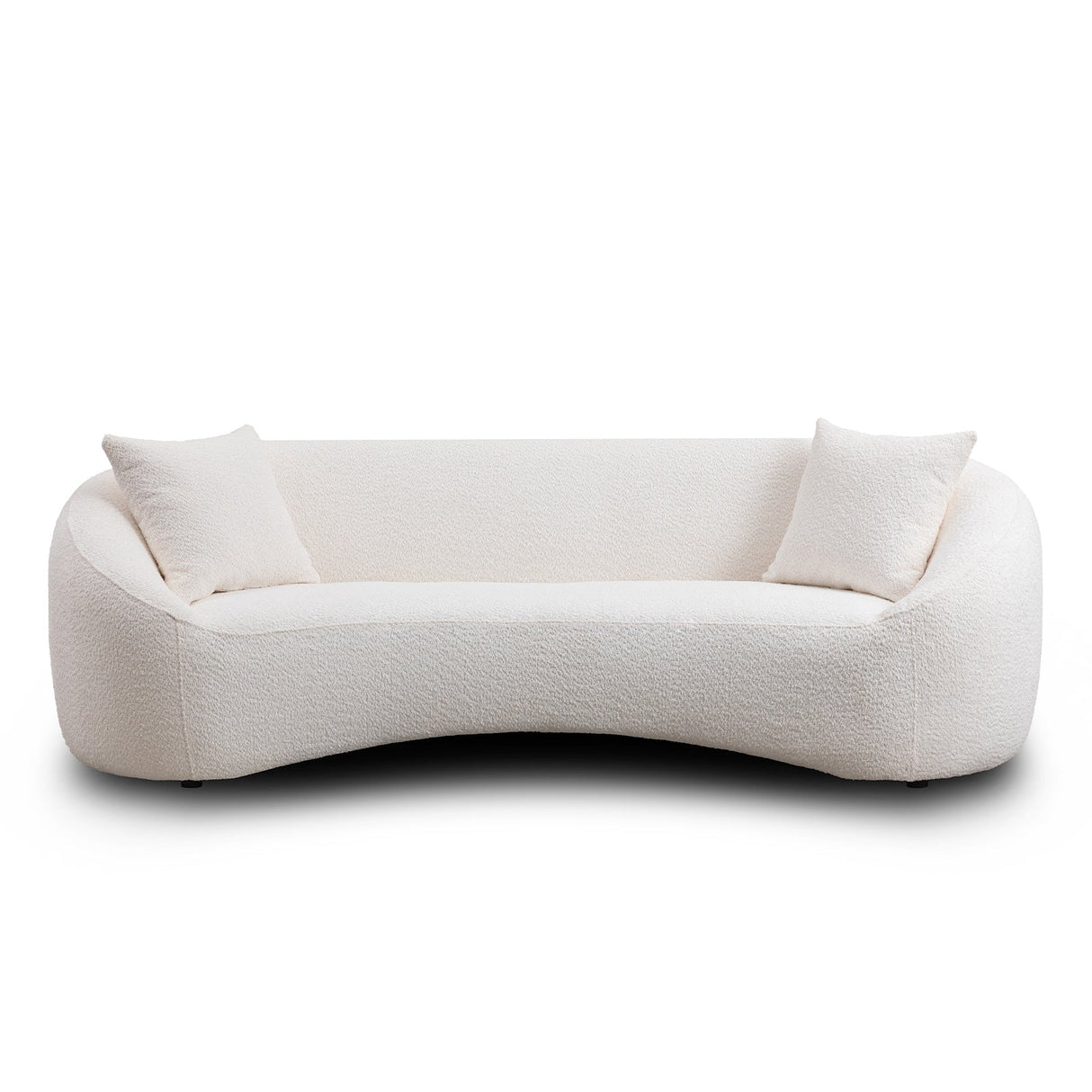Minimalist Curved Sofa, 3 Seater