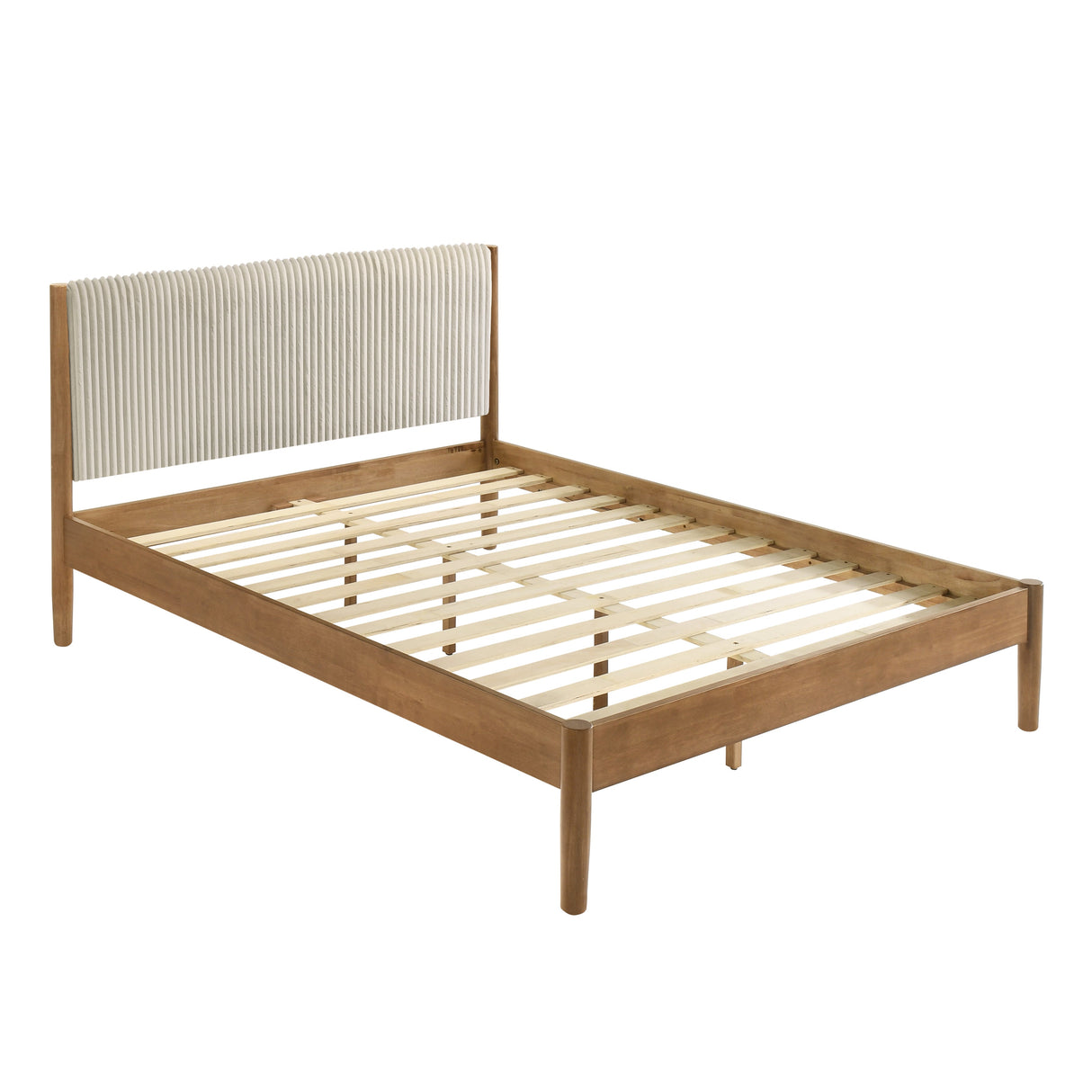 Vichy 2-Piece Rubberwood Corduroy Queen Bedroom Set